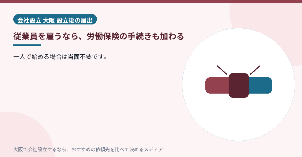 従業員を雇うなら、労働保険の手続きも加わる/大阪の会社設立の代行を比べる