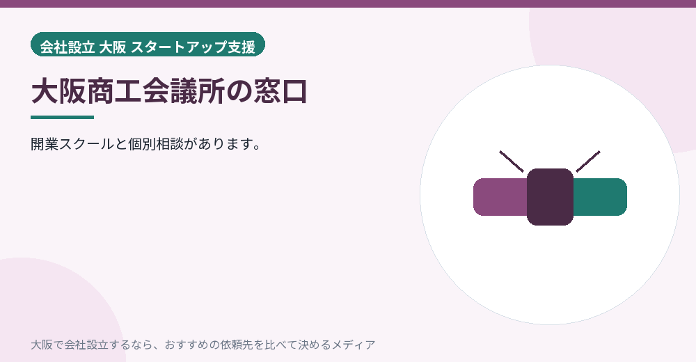 大阪商工会議所の窓口／大阪の会社設立の代行を比べる